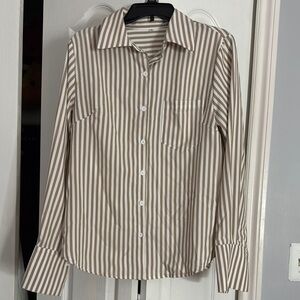 Women’s Brown Striped Shirt